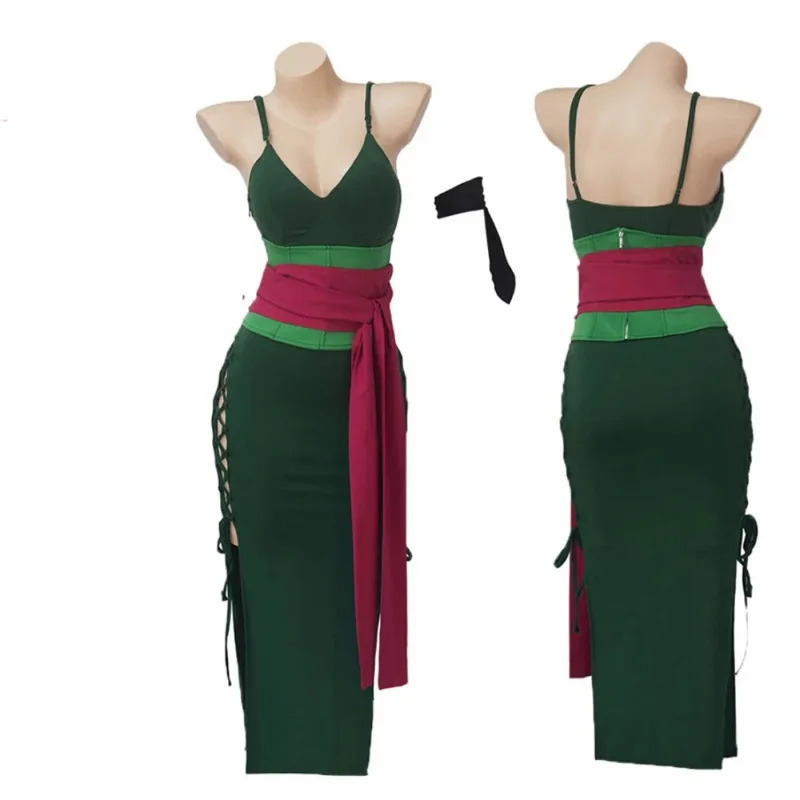 Anime Zoro Cosplay Female - أزياء أنيمي وانو كونتري رورونوا التأثيرية