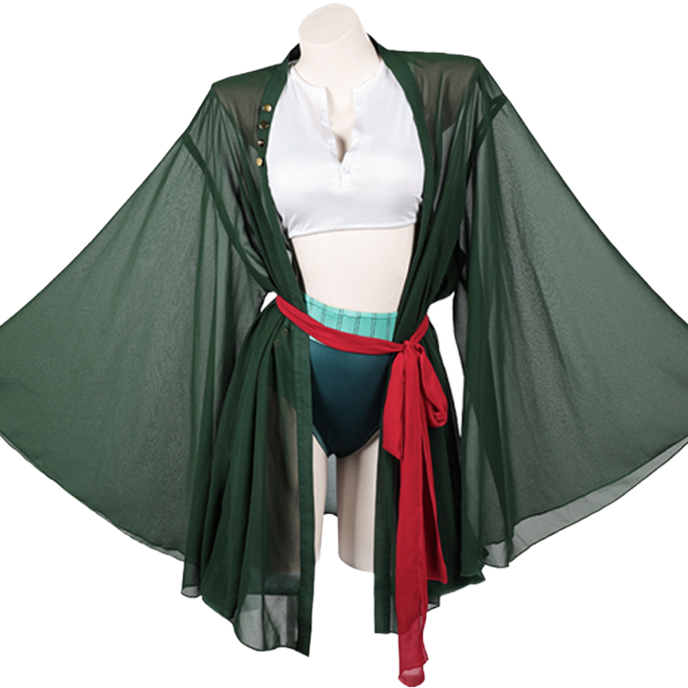 Anime Zoro Cosplay Female - زي سباحة تنكري نسائي مثير مستوحى