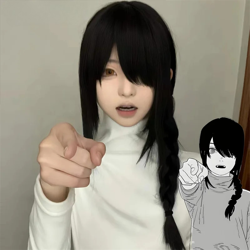 Chainsaw Man Cosplay - أنيمي بالمنشار رجل Nayuta الكبار شعر