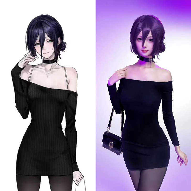 Chainsaw Man Cosplay - أنيمي بالمنشار رجل Reze تأثيري حلي