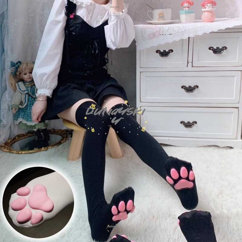 Cosplay Anime Basic - جوارب نسائية طويلة فوق الركبة بتصميم
