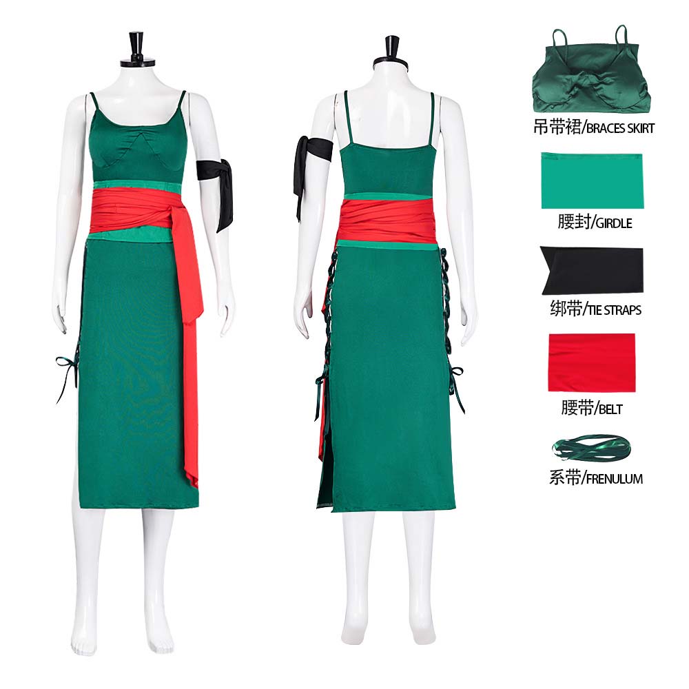 Anime Zoro Cosplay Female - زي تنكري للسيدات البالغات رورونوا زورو