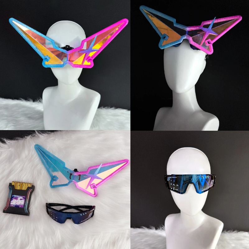 Anime Cosplay Costumes Female - مجموعة نظارات ملونة لشخصية سيلفر وولف