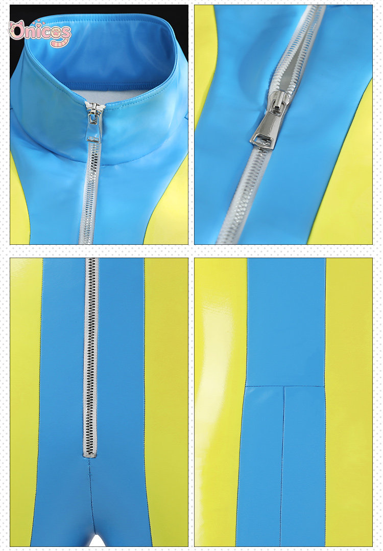 Anime Cosplay Bodysuit - زي تنكري أصفر لشخصية ووتر بوي،
