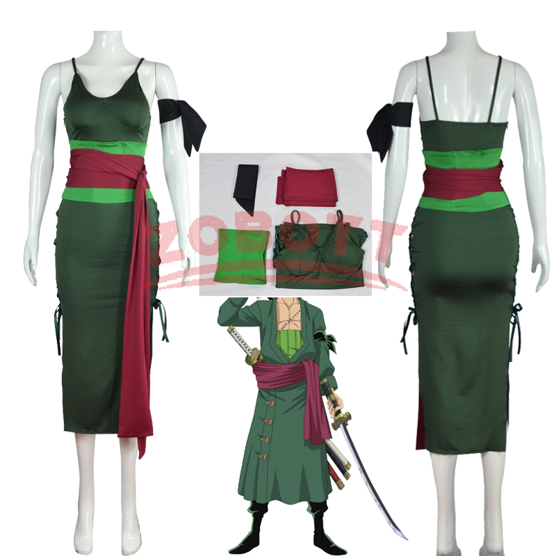 Anime Zoro Cosplay Female - زي تنكري أنمي رورونوا زورو لشخصية