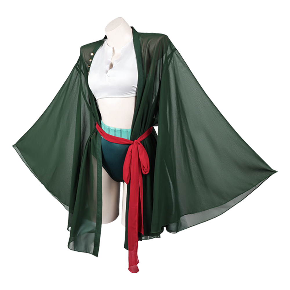 ملابس سباحة تنكرية مثيرة لشخصي - مراجعة Anime Zoro Cosplay Female وسعره