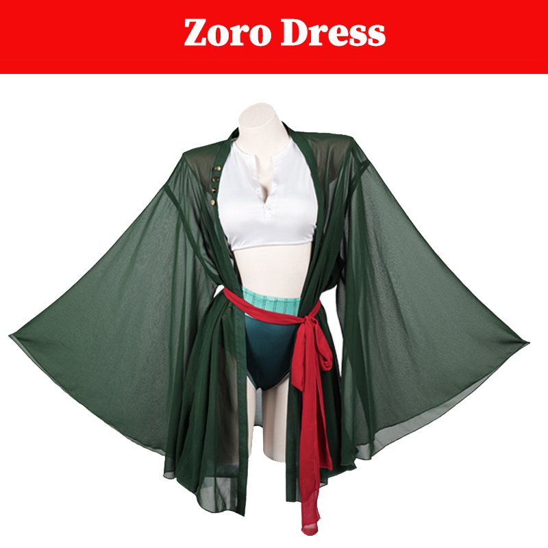 زي تنكري نسائي لشخصية زورو من  - مراجعة Anime Zoro Cosplay Female وسعره