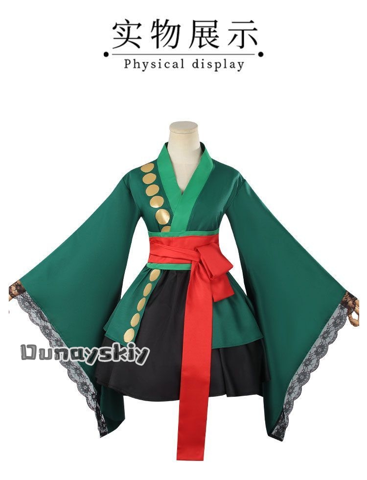 زي تنكري أنمي رورونوا زورو على - مراجعة Anime Zoro Cosplay Female وسعره