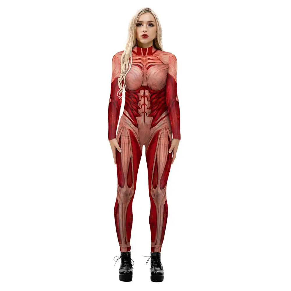 زي نسائي لهالوين مستوحى من هجو - مراجعة Anime Cosplay Bodysuit وسعره