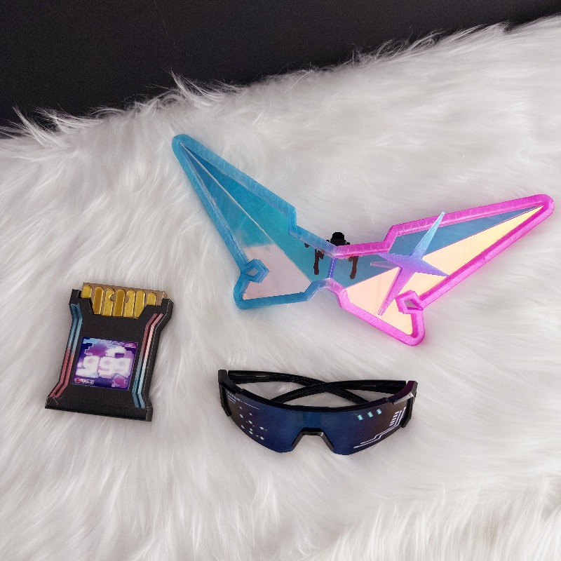 مجموعة نظارات ملونة لشخصية سيل - مراجعة Anime Cosplay Costumes Female وسعره