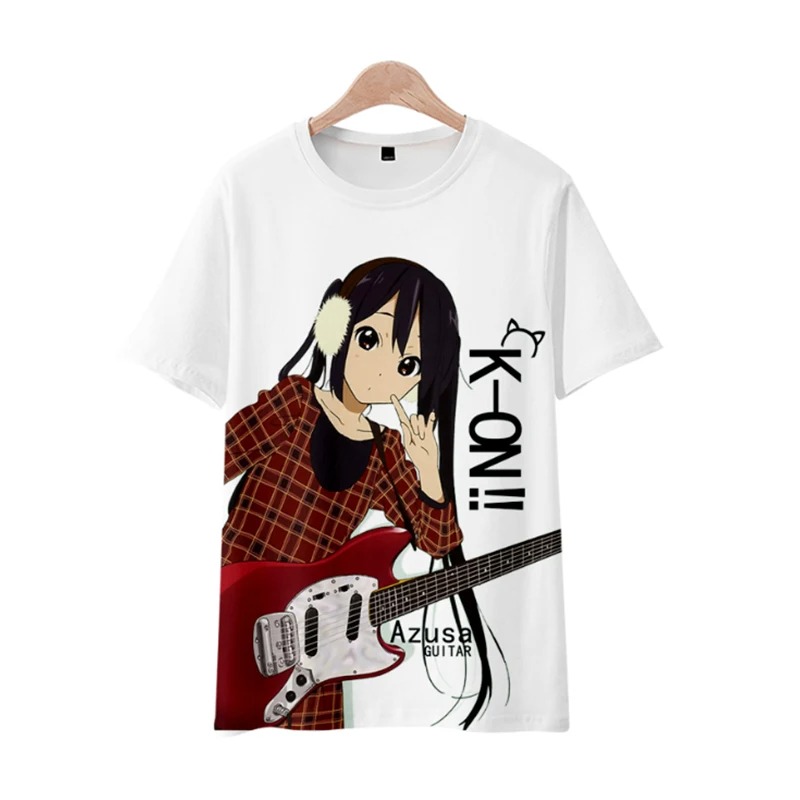 تي شيرت مطبوع عليه أنمي K-ON،  - مراجعة Cosplay Anime Basic وسعره