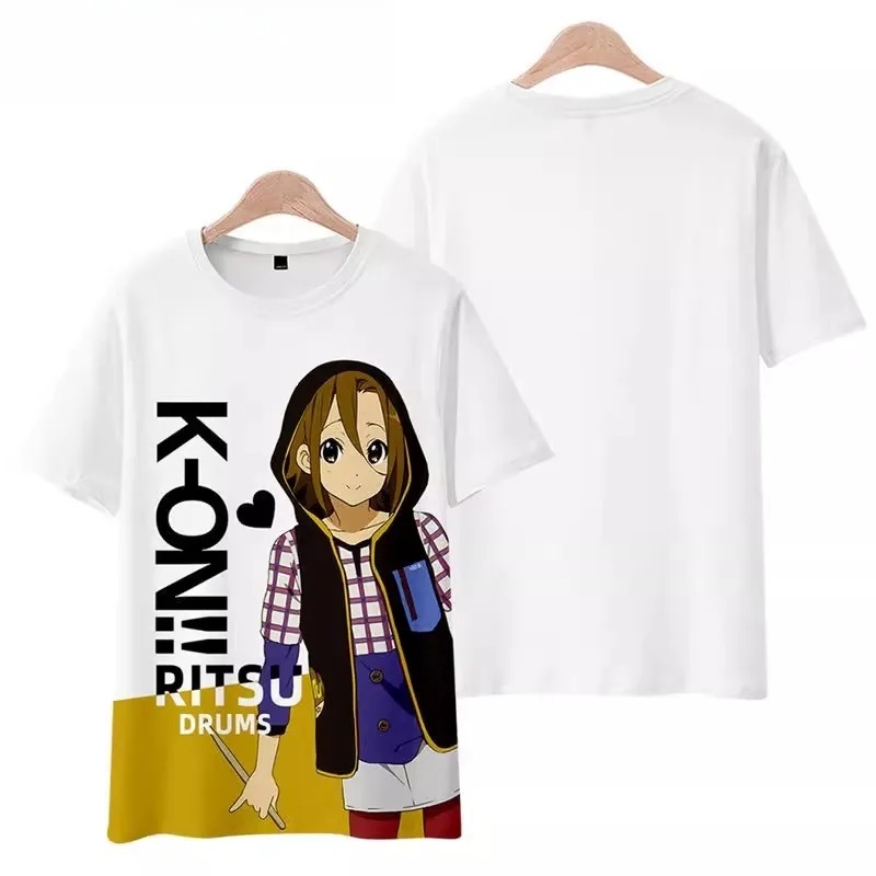 تي شيرت مطبوع عليه أنمي K-ON،  - مراجعة Cosplay Anime Basic وسعره